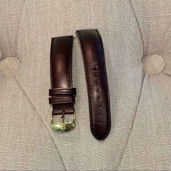 Michele Accessories - Michele 18mm Leather Watch Band Strap